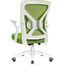 Airchros Bürostuhl, Schreibtischstuhl mit Einstellbarer Lendenstütze, Hochklappbaren Armlehnen, Höhenverstellbarer Ergonomischer Bürostuhl, Netzstuhl mit Wippfunktion bis 125°,Grün