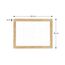 ALLboards Magnetisches Whiteboard, trocken abwischbar PREMIUM 120x90 cm, massiver Rahmen im Eichendesign