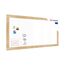 ALLboards Magnetisches Whiteboard, trocken abwischbar PREMIUM 200x100 cm, massiver Rahmen im Eichendesign