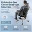 CLOUVOU CleverSeat Bürostuhl Ergonomisch [TESTSIEGER] Schreibtischstuhl 100% individuell einstellbar | Büro Stuhl & Gaming Stuhl | Computerstuhl Home Office Chair Ergonomic | Drehstuhl 150 kg