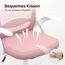 naspaluro Bürostuhl, Ergonomischer Schreibtischstuhl mit Atmungsaktiv Netzbespannung, Hochklappbare Armlehnen, Höhenverstellbarer, Computerstuhl, Leichter Stuhl, 360° Drehstuhl, Rosa
