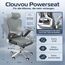 CLOUVOU PowerSeat Bürostuhl Ergonomisch [TESTSIEGER] Schreibtischstuhl 100% individuell einstellbar | Büro Stuhl & Gaming Stuhl | Computerstuhl Home Office Chair Ergonomic | Drehstuhl 200 kg