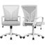 Yaheetech Bürostuhl Ergonomisch Schreibtischstuhl mit Schaukelfunktion Drehstuhl mit Gepolstertem Sitzkissen Chefsessel Höhenverstellbar fürs Arbeitszimmer/Büro, Hellgrau/2pcs