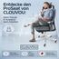 CLOUVOU ProSeat Bürostuhl Ergonomisch [TESTSIEGER] Schreibtischstuhl 100% individuell einstellbar | Büro Stuhl & Gaming Stuhl | Computerstuhl Home Office Chair Ergonomic | Drehstuhl 150 kg