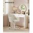 SONGMICS Homeoffice-Stuhl, Drehstuhl, Schreibtischstuhl, höhenverstellbar, bis 110 kg belastbar, Cord, für Arbeitszimmer, Schlafzimmer, sandbeige OBG019LZ01
