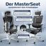 CLOUVOU MasterSeat Bürostuhl Ergonomisch [TESTSIEGER] Schreibtischstuhl 100% individuell einstellbar | Büro Stuhl & Gaming Stuhl | Computerstuhl Home Office Chair Ergonomic | Drehstuhl 150 kg