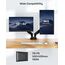HUANUO Monitor Halterung 2 Monitore für 13 bis 32 Zoll Bildschirme, Bildschirmhalterung 2 Monitor, Gaming Monitorhalterung 2 Monitore - 360° Drehbar, 2 Montageoptionen, VESA 75 & 100 (Schwarz)