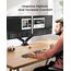 ErGear Monitor Halterung 2 Monitore für 17 bis 32 Zoll Bildschirme, Bildschirmhalterung 2 Monitore, Gaming Monitorhalterung mit Einer Tragfähigkeit von 2–10 kg, 2 Montageoptionen/VESA 75/100