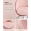 SONGMICS Homeoffice-Stuhl, Schminkstuhl aus Fleece, Schreibtischstuhl, Schaumstoffpolsterung, höhenverstellbar, für Arbeitszimmer, Schlafzimmer, pastellrosa OBG020R03