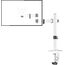 Bracwiser Monitor Halterung Einzelner Monitorarm Höhenverstellbarer Schwenkbarer Monitorständer für 13-32 Zoll Bildschirme Einzel Monitor Tischhalterung bis 10 kg, VESA 75/100 Weiß(MD7421W)