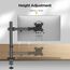 KOORUI Monitor Halterung für 13-32 Zoll, Monitor Arm für LED LCD Bildschirme bis 10 kg, Ergonomisch, Höhenverstellbar, Neigbar, Drehungbar, VESA 75x75/100x100mm