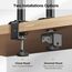 KOORUI Monitor Halterung für 13-32 Zoll, Monitor Arm für LED LCD Bildschirme bis 10 kg, Ergonomisch, Höhenverstellbar, Neigbar, Drehungbar, VESA 75x75/100x100mm