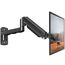 ELIVED Monitor Wandhalterung für 13-32" Bildschirme bis zu 9kg, VESA 75/100mm, Gasdruckfeder PC Monitor Hatlerung Wand, 180° Schwenkbar, 360° Drehbar, Höhenverstellbar Monitorhalterung EV023A