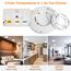 slochi 3Farben 3000/4000/6500K LED Deckenleuchte Flach, Ø18cm 15W 1500LM Deckenleuchten, Rund Modern Deckenlampe LED Lampen Deckenlampen für küche Badezimmer Schlafzimmer Flur Wohnzimmer, 2Stück