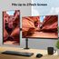 KOORUI Monitor Halterung 2 Monitore für 13-27 Zoll Bildschirm bis 10 kg, Dual Arm Monitor Stand Tischhalterung Höhenverstellbar Drehungbar Neigbar, VESA 75x75/100x100mm