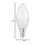 Osram LED Base Classic B, in Kerzenform mit E14-Sockel, Nicht Dimmbar, Ersetzt 40 Watt, Matt, Kaltweiß - 4000 Kelvin, 4er-Pack