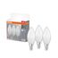 Osram LED BASE Classic B40, matte Filament LED-Lampen aus Glas für E14 Sockel, Kerzenform, Kaltweiß (4000K), 806 Lumen, Ersatz für herkömmliche 40W-Glühbirnen, 3er-Box