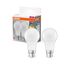 OSRAM Lamps Base Classic A LED-Lampen, Klassische Kolbenform A, Kunststoff, Warm weiß, Einheitsgröße, 2 Stück (1er Pack), Warmweiß