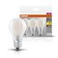 Osram LED Base Classic A, in Kolbenform mit E27-Sockel, Nicht Dimmbar, Ersetzt 60 Watt, Matt, Warmweiß - 2700 Kelvin, 3er-Pack