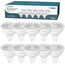 Linkind 12V GU5.3 Led 3.4W, 35 Watt ersetzt, 2700K Warmweiß 36° Abstrahlwinkel LED Spot MR16, 360Lm AC/DC 12V LED Leuchtmittel, 25,000 Std. Lebensdauer, Nicht dimmbar, 10 Stück