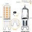 Auting G9 LED Lampe für G9-Sockel, Warmweiß (2700K), 400 Lumen, 4W Ersatz für herkömmliche 30W-Leuchtmittel, nicht dimmbar, kein Flackern, 10-er Pack