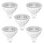 Linkind 12V GU5.3 Led 3.4W, 35 Watt ersetzt, 2700K Warmweiß 36° Abstrahlwinkel LED Spot MR16, 360Lm AC/DC 12V LED Leuchtmittel, 25,000 Std. Lebensdauer, Nicht dimmbar, 5 Stück