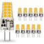 Auting LED G4 Lampen,3W G4 LED Birnen 3000K Warmweiß 300lm, Ersatz für 30W Halogenlampen,Kein Flackern Nicht Dimmbar 360° Lichtwinkel,12V AC/DC,10er Pack
