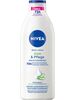 NIVEA Body Lotion Aloe & Pflege, Körpercreme mit Tiefenpflege Serum für 72h Feuchtigkeit, Körperlotion mit purem Hyaluron und Aloe Vera natürlichen Ursprungs(400 ml)
